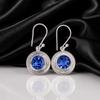 Tanzanite Gemstone 925 Sterling Silver Handmade Jewelry Partywear Earrings 1.40" For Gift EE-4-2