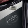 2 Stück Autotürlicht für Lexus ES LS IS IF LX RX GS GX HS NX LM LC LF RZ RC Dynamische Lampe Doppelobjektiv LED Laser Dekor Projektor