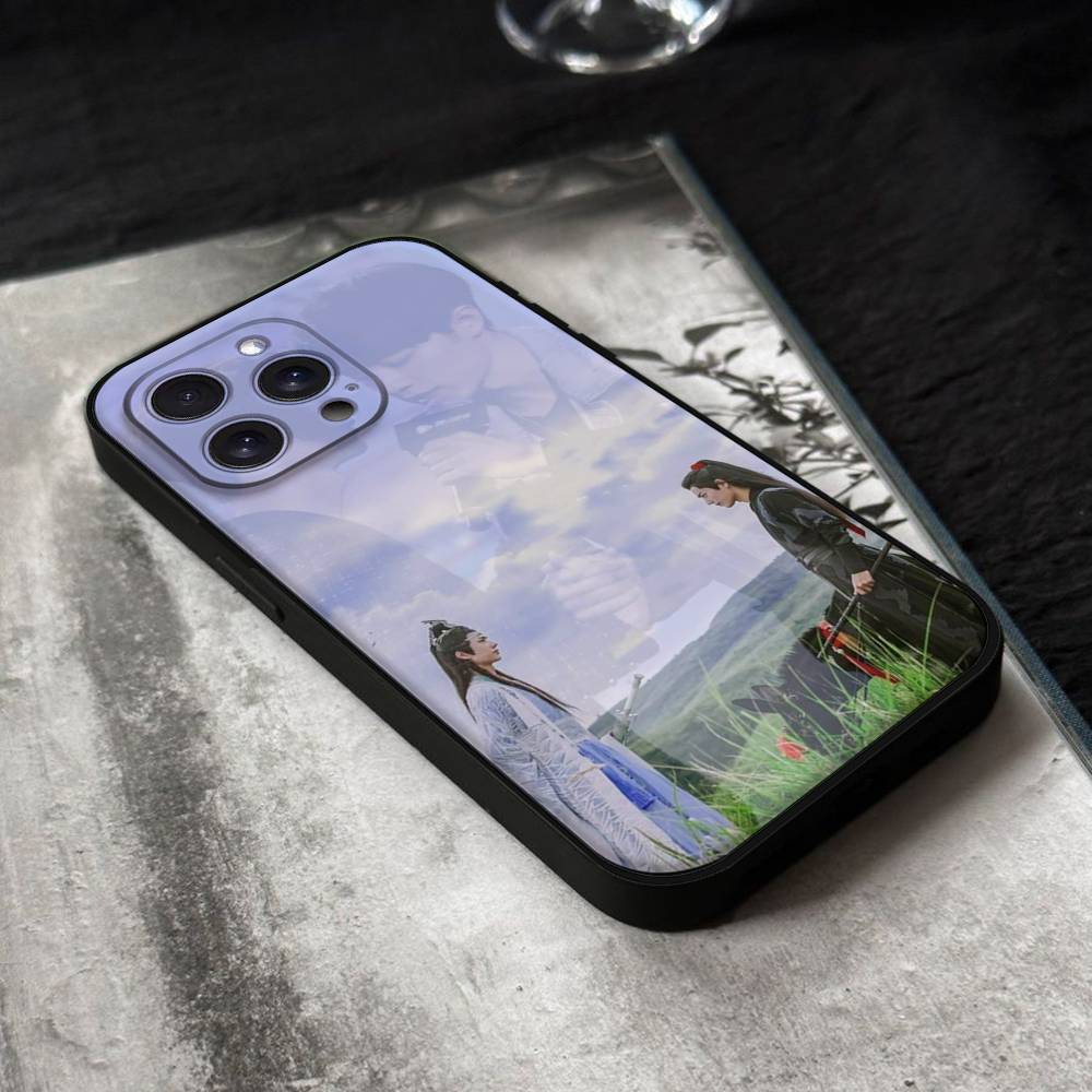 The Untamed Wang Yibo XiaoZhan Phone Case For IPhone 17,16,15,14,13,12,11 Plus,Pro,Max,XR,XS,X,7,8 Plus,Mini Black Silicone Soft