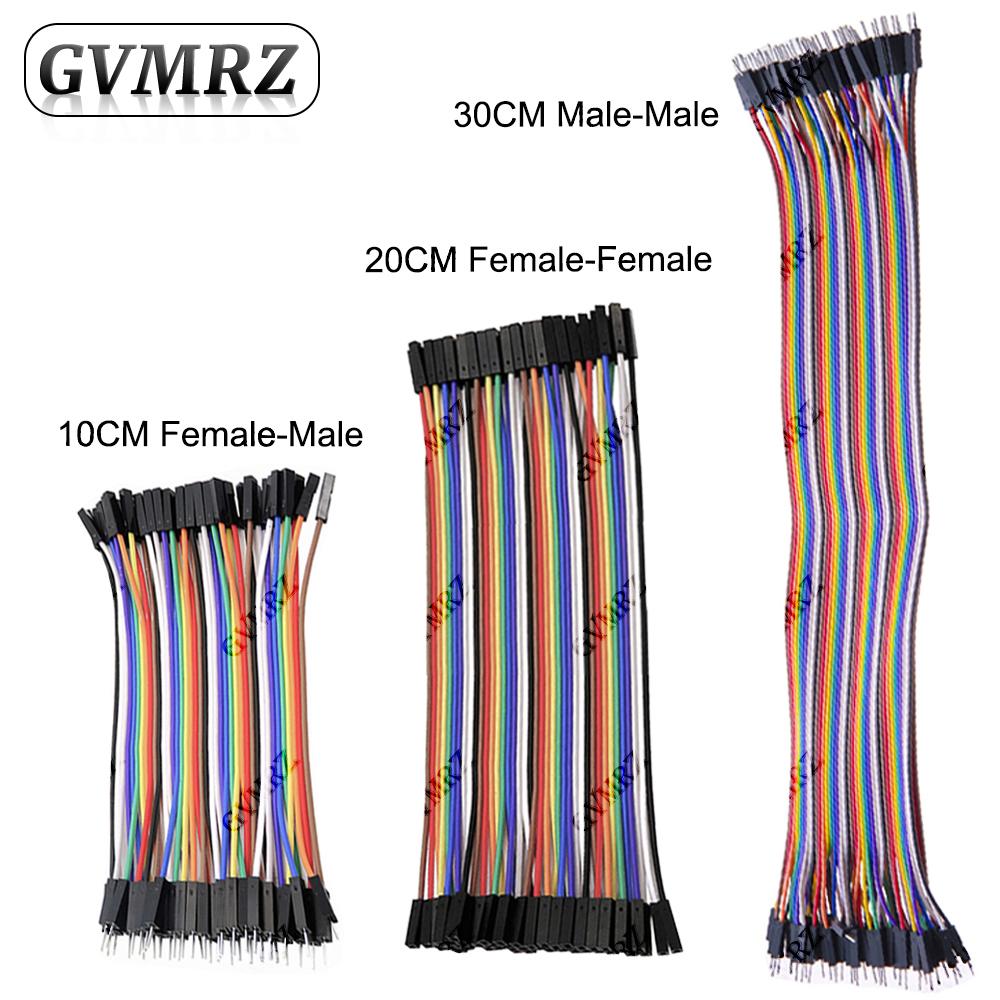Dupont Cable Kit 10CM 20CM 30CM  Male to Male Female to Female Male to Female Jumper Wires for Arduino Raspberry P