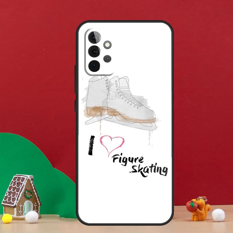 Figure Skating Ice Skating Case For Samsung Galaxy A36 A56 A06 A13 A53 A32 A12 A22 A52 A35 A17 A16 A55 A15 A54 A34 A14
