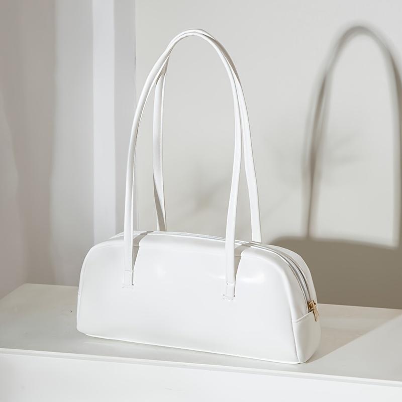 New Fashionable Tote Bag, Simple and Versatile Shoulder Bag, with Fixed Long Shoulder Strap and Zipper Closure, Perfect for Parties, Travel, and