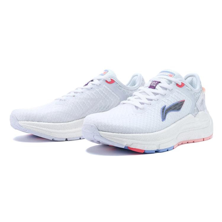 New LINING Furious Rider 5.0 Casual Shoes Women's Low Top Standard White/Light Iris Purple ARZR002-9