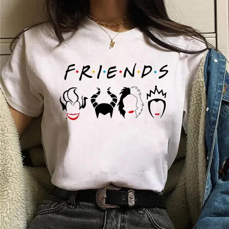 

Evil Girl Princess T-shirt Summer Evil Girl Princess Harajuku Style Underpants Cartoon Letter Fashion Casual Unisex Cotton S