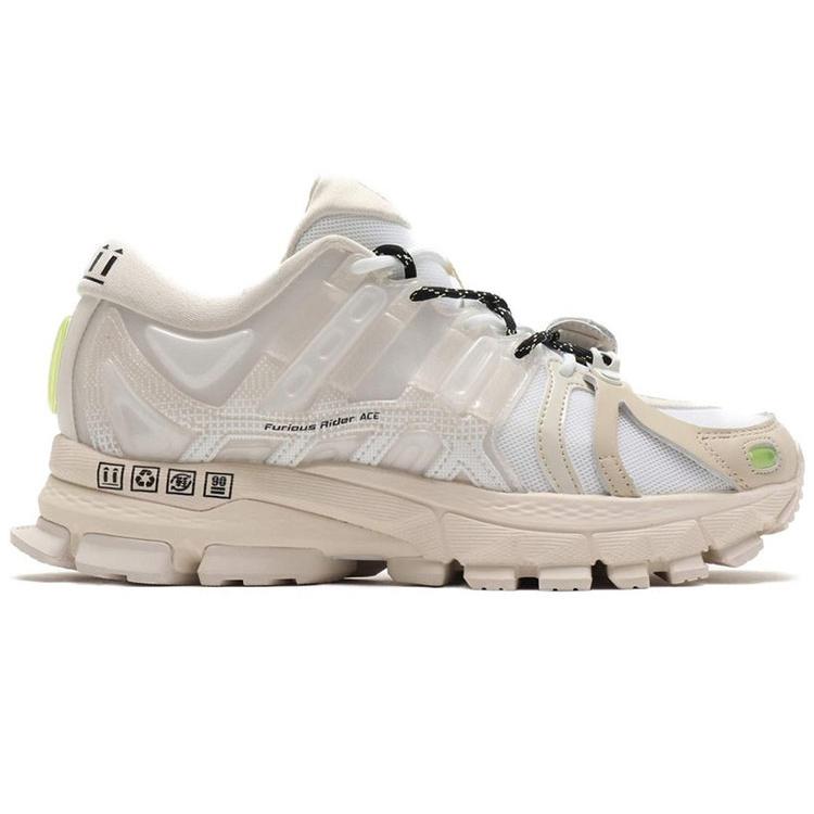 Li Ning Furious Rider ACE 1.5 Chunky Sneakers Women's Low Top Ecru/Yellow ARZP014-6