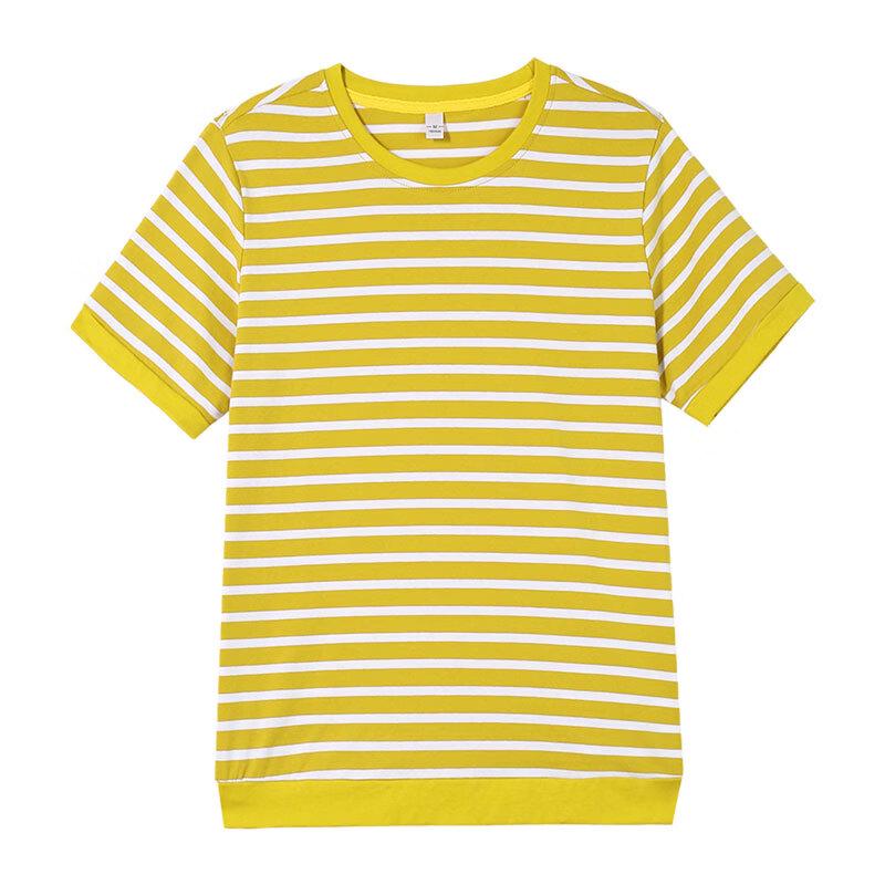 Woodpecker Women's Striped Cotton Blend Short Sleeve T-Shirt