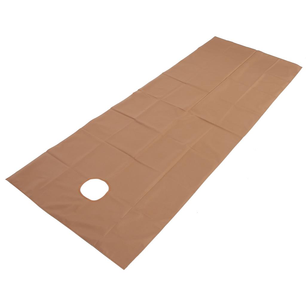 Buty Salon Bed Sheet Waterproof Oil Proof   Bed Cover with Face Brth Hole(Pink +Dark Coffee )