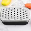 Stainless Steel Cheese with Food Saver Container Grater Oval Shape Multi Function Vegetable Slicer Kitchen Gadget For Cooking