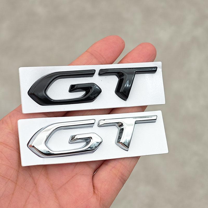 3D Metal GT Logo GT Line Badge Car Rear Trunk Sticker Emblem For Peugeot 308 407 106 205 206 208 108 406 408 306 Accessories
