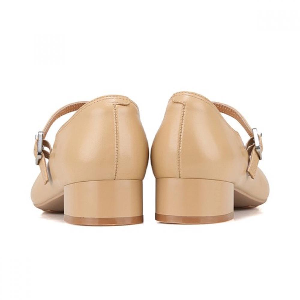 Barbara Leather Basic Mary Jane Pumps 3cm Bbj131be