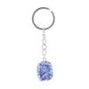 Natural Stone Irregular Stone Agate Crystal Keychain Pendant Bag Buckle Key Chain K02