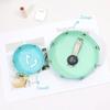 1PC Foldable Round PU Leather Tray Desktop Organizer for Jewelry Cosmetics Keys Multi-purpose Storage Box for Home Office