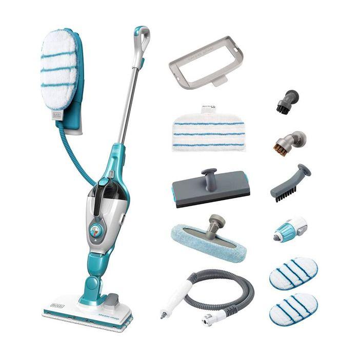 Black+Decker FSMH1321JSM Steam Mop 1300W Turquoise/White
