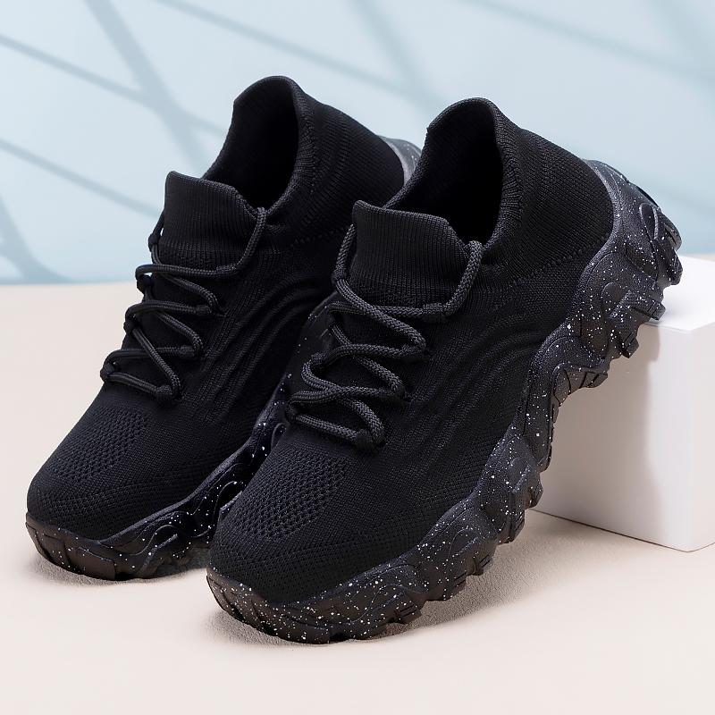 Fashion Women Sneakers Mesh Breathable Casual Comfortable Sneakers Women Lace-up Platform Lightweight Shoes for Women Zapatos De Mujer