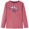 Children's Long-sleeved T-shirt Dark Red 92/104/116/128/140