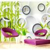 Wallpaper Green Bamboo 3d Circle Photo Mural Living Room Bedroom Tv Background Wall Paper