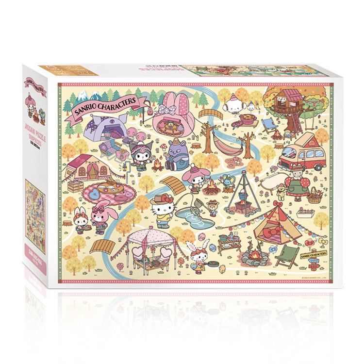 500-teiliges Puzzle - Sanrio Herbstcamping, beliebtes koreanisches Puzzle