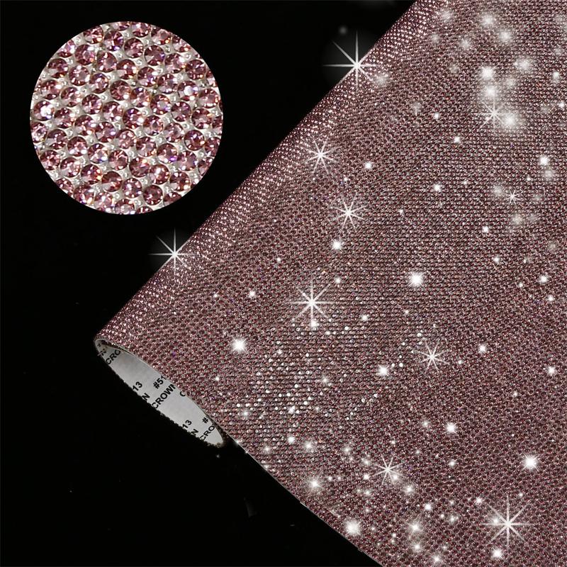24x20cm Self Adhesive Acrylic Crystal Rhinestones Stickers For Car Decals Phone Scrapbooking Garment Accessories Diy Craft