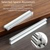 Simple Modern Cabinet Door Aluminum Alloy Handles Wardrobe Long Handles Length Of 500mm Black Drawer Pulls Kitchen Cupboard Pull
