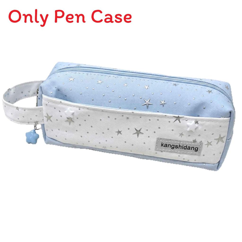 Student Fabric Pencil Case With Large Capacity And Simple Design For School Supplies