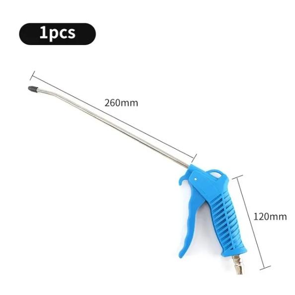 High Pressure Dust Blowing Gun Pneumatic Hardware Tool Dust Removal Gun Blowing Air Soot Blowing Gun Air Pump Extended Nozzles