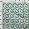 oneOone Cotton Flex Green Fabric Abstract Floral Dress Material Fabric Print Fabric By The Yard 40 Inch
