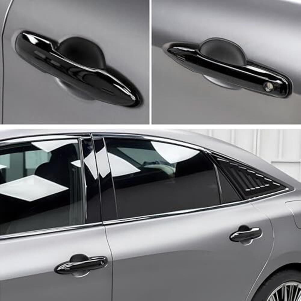 4pcs Black Door Handle Cover Door Pull Cover For Toyota For Camry For Corolla For Avalon Replacement Automobiles Parts