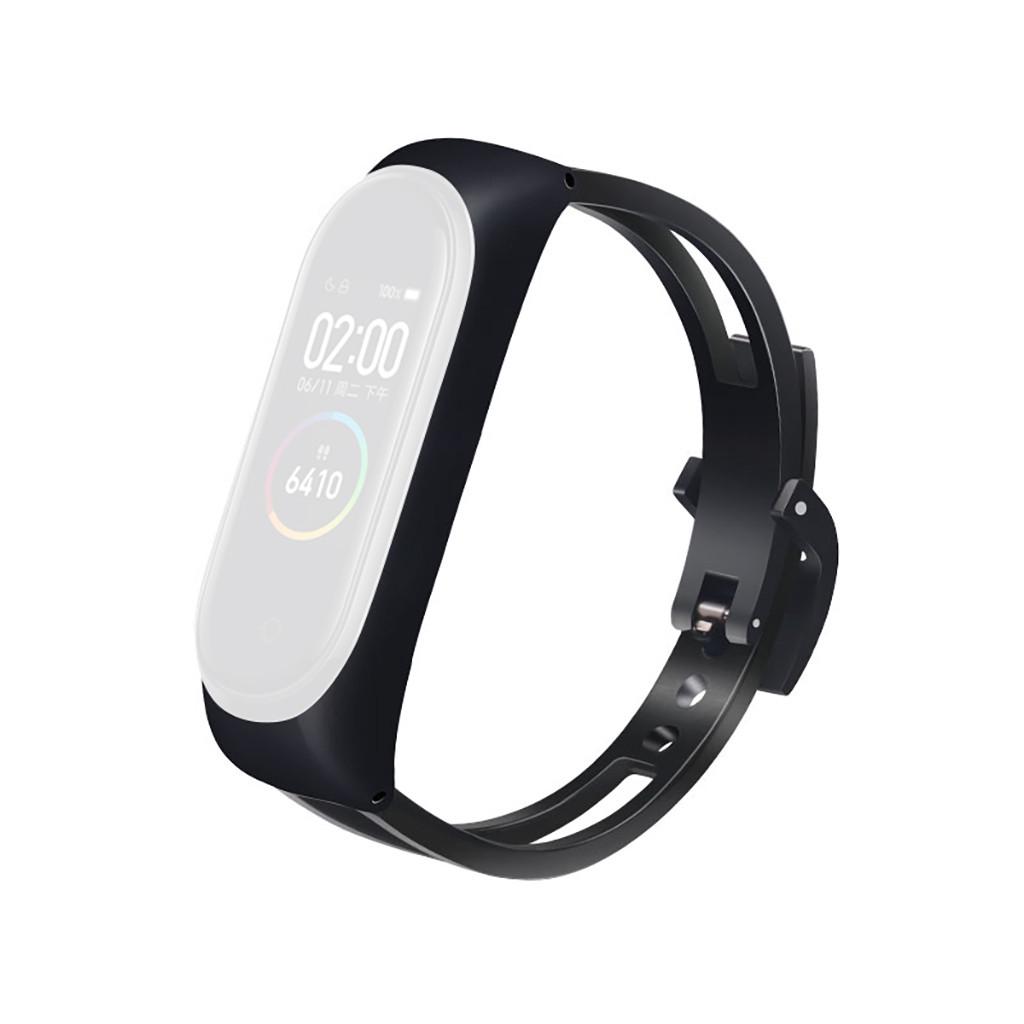 

Браслет из нержавеющей стали, сменный ремешок для умных часов Mi Band 4