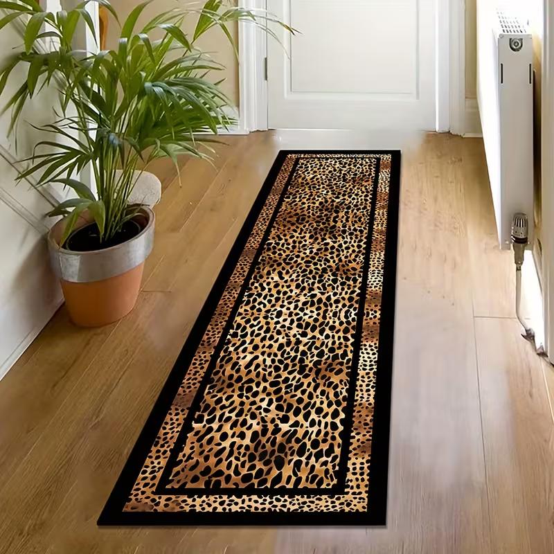 Leoparda Garā Gaiteņa Paklājs Restorāna Vestibila