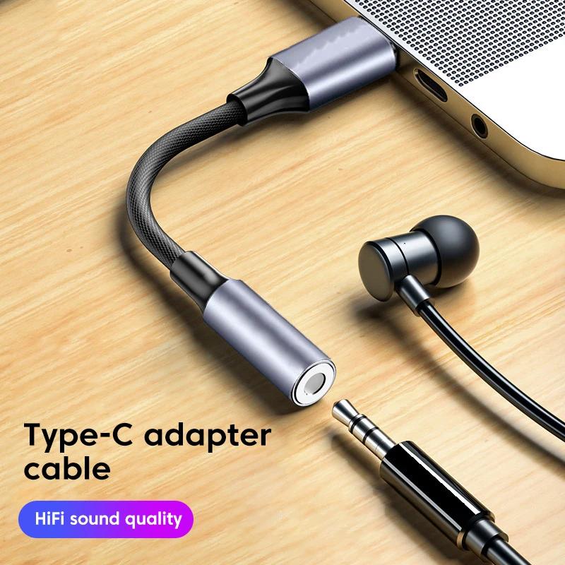 Xiaomi USB Type C - 3.5 Jak Kulaklık Adaptörü USB-C 3 5mm Ses Kablosu Dönüştürücü IPhone 15 15 Pro MAX Samsung Galaxy Huawei Xiaomi İçin