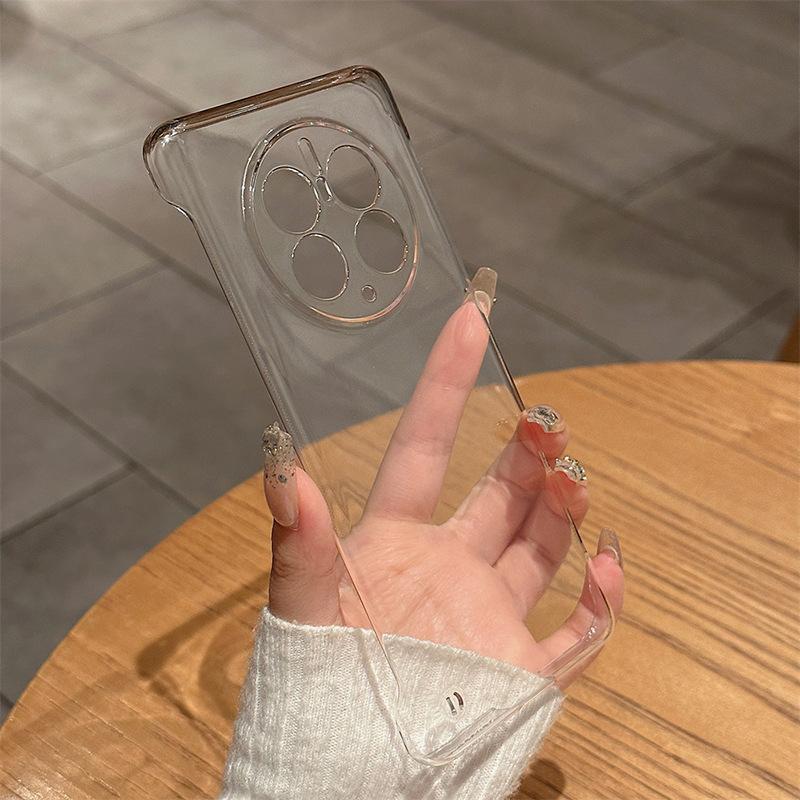 

Borderless Suitable for Huawei Mate50pro Mobile Phone Case Transparent Mt40 Ultra-thin 30 Electroplated Anti-fall P50 Protection Case Huawei Mate 50 Pro