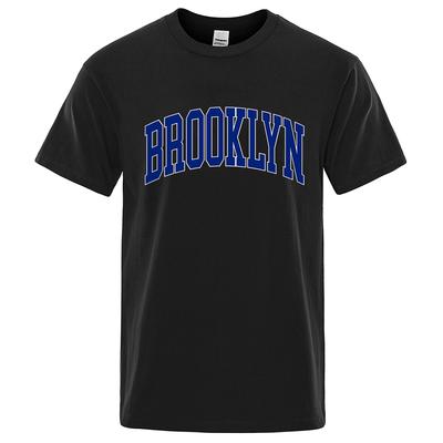 Men's And Women's T-shirts Brooklyn New York City Letter Printing Mens T-Shirts Vintage Breathable Tops High Quality Casual T Shirt Cotton