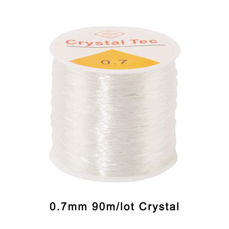 0.5-1.0mm Elastic Cord Beading Thread Stretch String Fibre Crafting Line for Jewelry Making DIY Seed Beads Pony Beads Bracelets