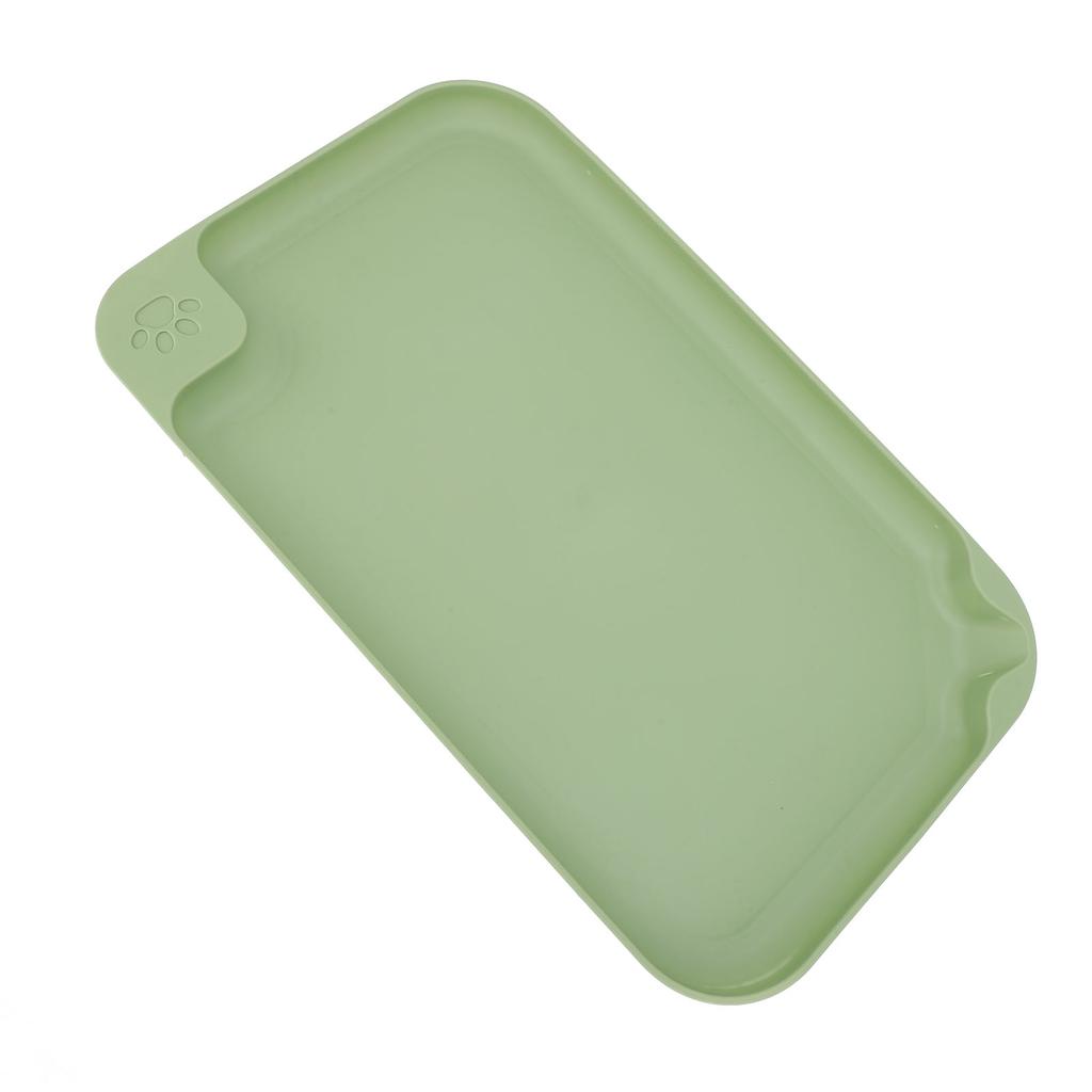 Cat Food Mat Raised Edges Pet Feeding Mat Prevent Overflow Dog Water Bowl Tray Anti Slip Base Pet