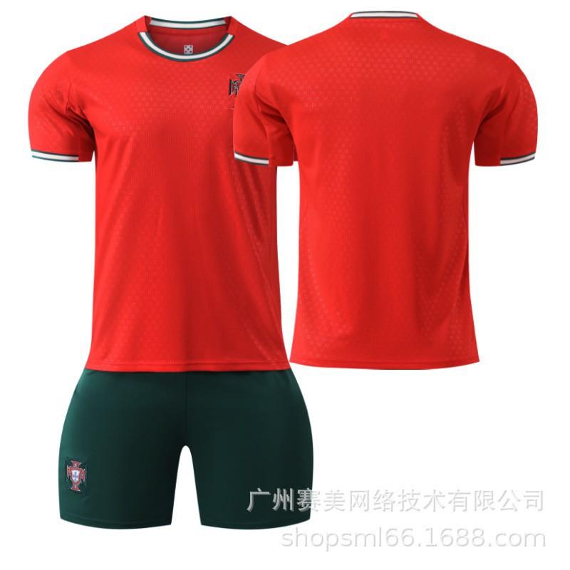 

25-26 Portugal s Home Children s Football Uniform Set Ronaldo No. 7 C Jersey 21 Jota Training 20#