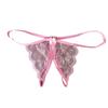 Dámské Kalhotky Krajka Otevřený rozkrok Průhledný Mašlička Dekor Jednobarevná Tanga G-string Dáma Nízký pas Tenké Intimní Dámské Spodní prádlo
