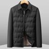 Leichte Herren-Daunenjacke mit Revers - Herbst/Winter Mode 2025, Warm, Große Größen, Business Casual, Lockere Passform Oberbekleidung
