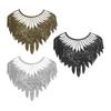 Sequin Applique Mesh Slicing Feather Shape Dress Blouse Decor DIY Stitching Patch Clothing Accessories Wedding Party Clothes Adornment