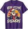 Merry Rizzmas Christmas Cool Santa Design Funny Unisex T-Shirt