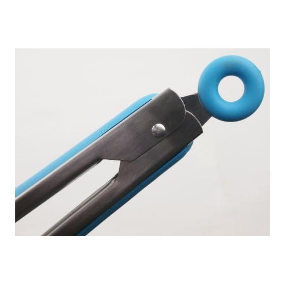 CAPTAIN STAG Barbecue BB Cute Multi BBQ Tongs 23cm Light Blue UG-3208