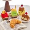 Cute Burger Fries Plush Pendant Sushi Croissant Creative Food Doll Ornament Bag Keychain