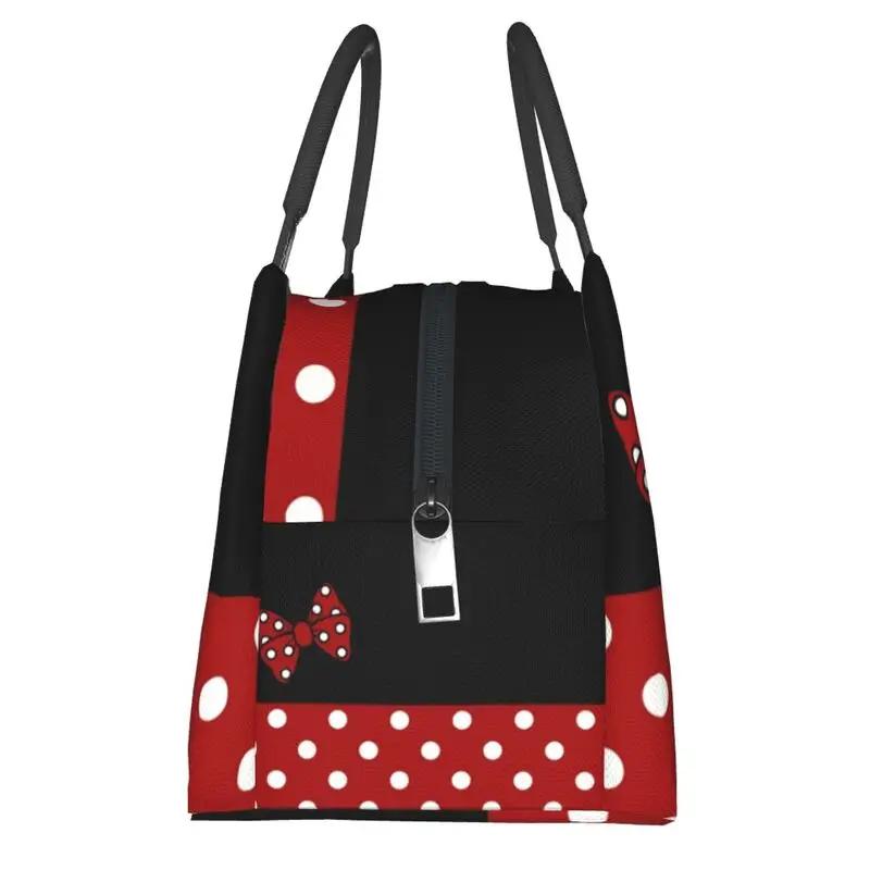 Diy Cute Print Washable Mask Cartoon Mouse Character Portable Lunch Box Women Leakproof Thermal Cooler Food Insulated Lunch Bag