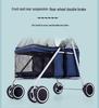 Kitty Teddy Portable Pet Stroller: Lightweight, Folding, Car-Mounted for Small Pets
