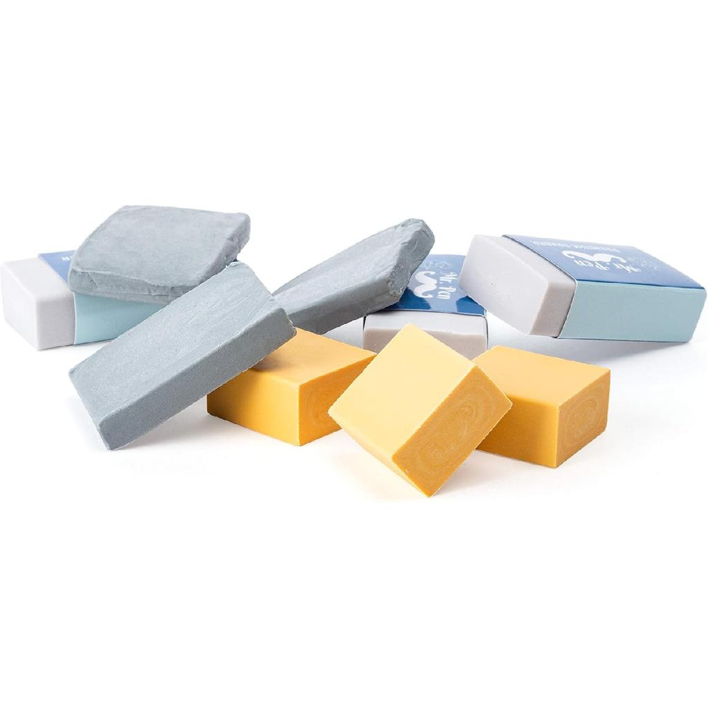 Mr. Pen Eraser Set with Kneaded Erasers, Gum Erasers and Pencil Erasers, Pack of 9
