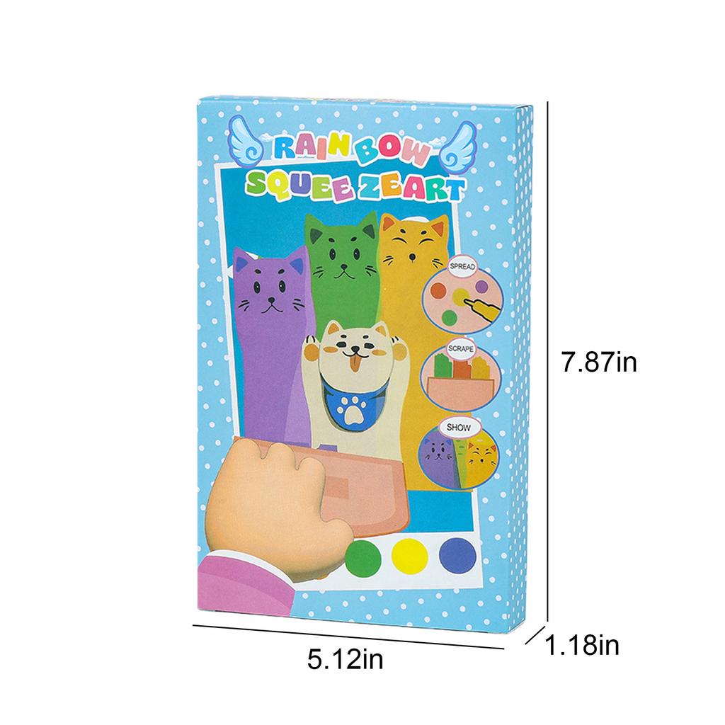 Magic Rainbow Scratch Paper Art Set Multifunctional DIY Postcards Scratch Arts Fun Craft Bookmarks Paper Party Favors
