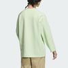 Adidas Solid Color Logo Sports Casual Crew Neck Long Sleeve T-Shirt Men T-Shirts Lime-Green JJ1347