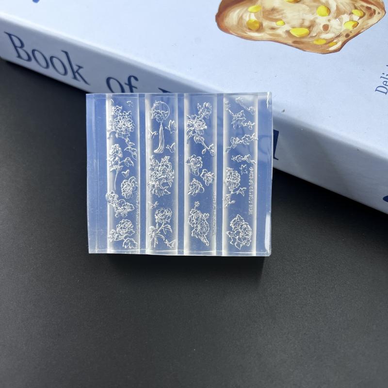 3D Peony Flower Nail Mold Diy Silicone Nail Tool Floral Petal Nail Art Carving Template Manicure Design