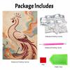 Phoenix Pearl Kit 5D DIY Round Rhinestone Art Craft for Adults Home Wall Decoration Beginner Friendly Frameless Design