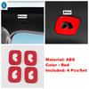 Dashboard Air AC / Lift Button / Cup Holder / Lights Control Panel Cover Trim For Porsche Cayenne 2018 -  Red Accessories