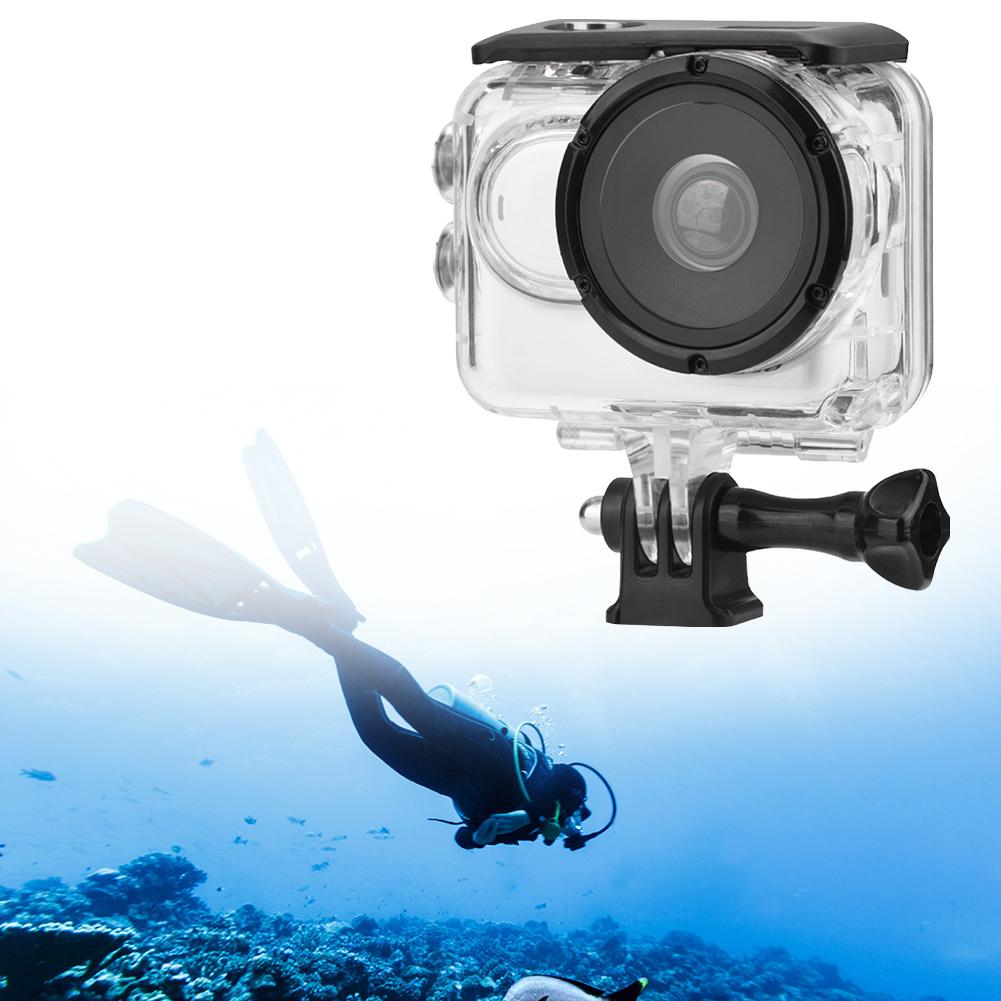 60M/196FT Waterproof Case Diving Protective Shell Transparent Sports Camera Dive Case for Insta360 GO 3S/GO 3 Camera Accessories